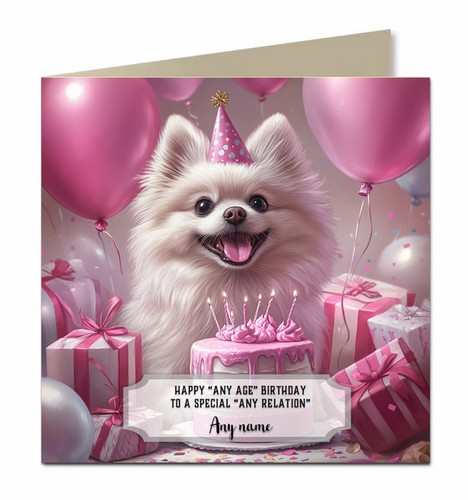 Personalised birthday card - card, for