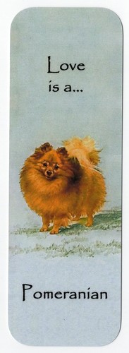 Pomeranian dog bookmark same - pomeranian,