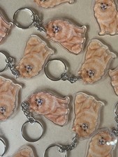 Golden Pomeranian Keyring