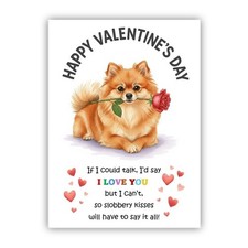 Pomeranian Dog Valentine's Day