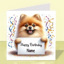 Personalised Pomeranian Dog