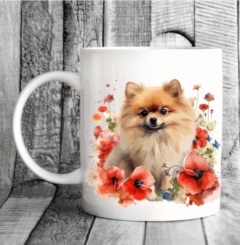 Pet dog mug watercolour - pet, mug,