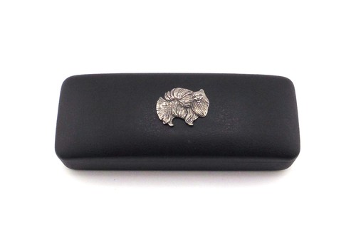 Pomeranian black glasses - black, pu