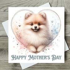 Pomeranian Mother’s Day Card