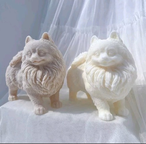 Large pomeranian soy - pomeranian, candle