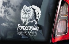 POMERANIAN Car Sticker, Pom