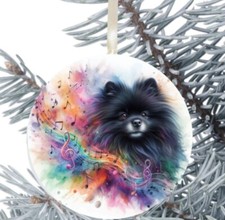 Pomeranian Dog Hanging Bauble