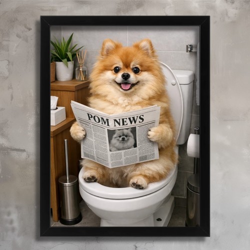 Dog bathroom wall art - dog,