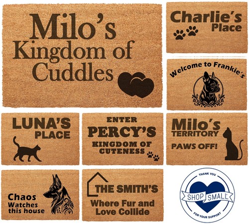 Personalised door mat - door, for
