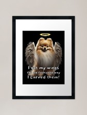 Angel dogs - Pomeranian Framed